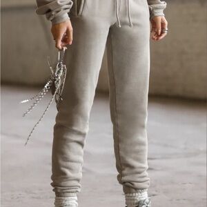 Gray Cozy Jogger Sweatpants